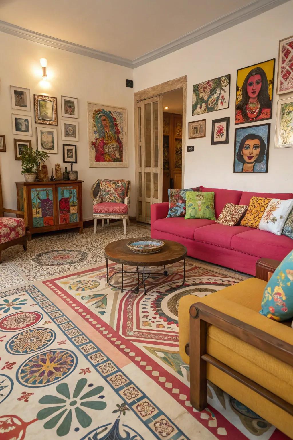 Varied designs fashion an energetic and distinctive atmosphere.