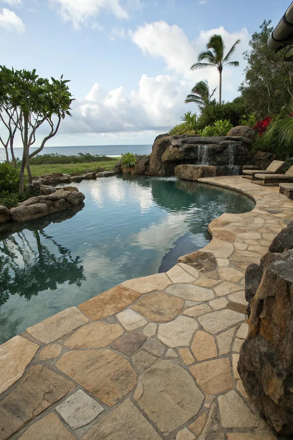Volcanic rock ceramics express the natural grandeur of volcanic settings.
