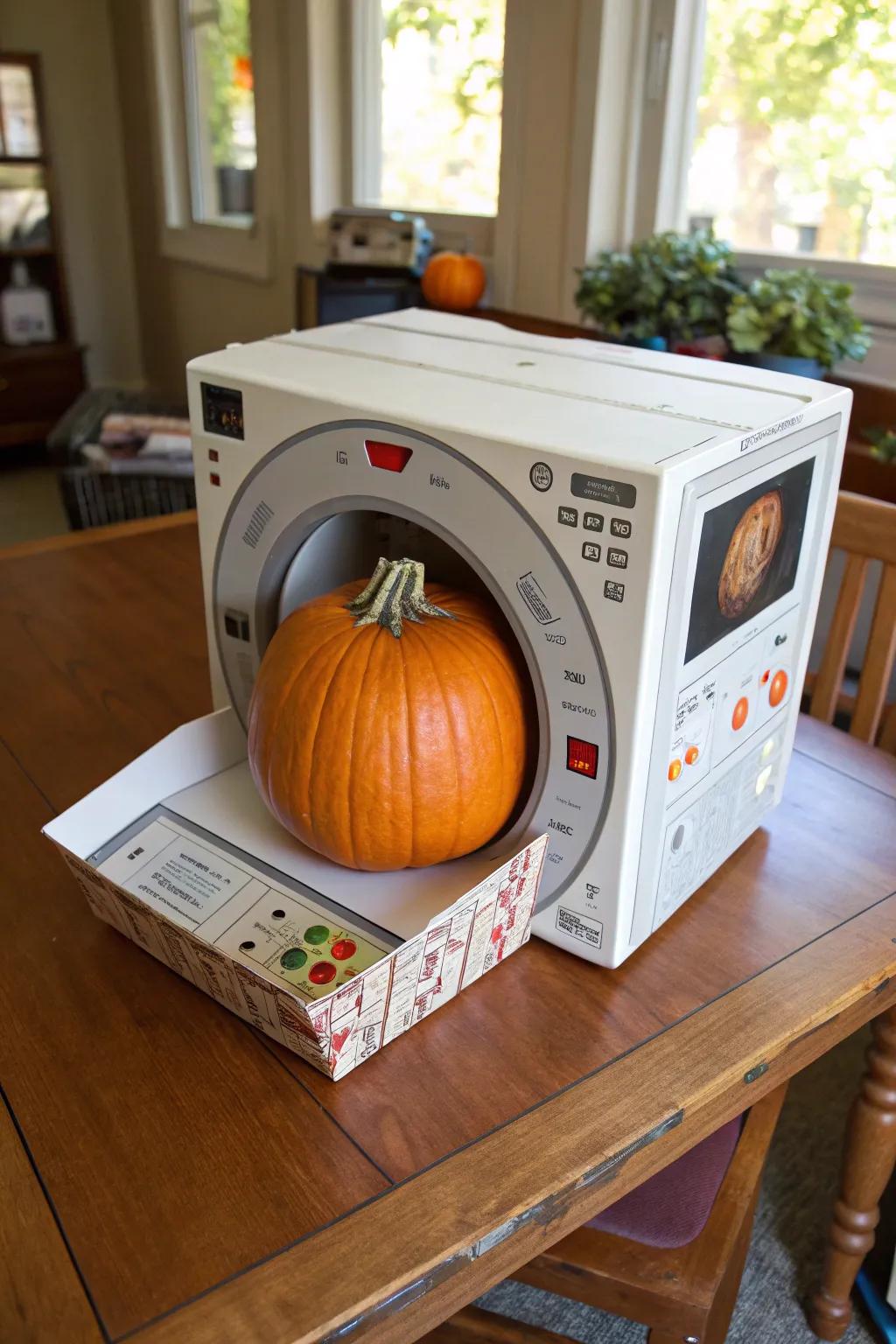 Magnetic resonance imaging gourd for imaginative decoration
