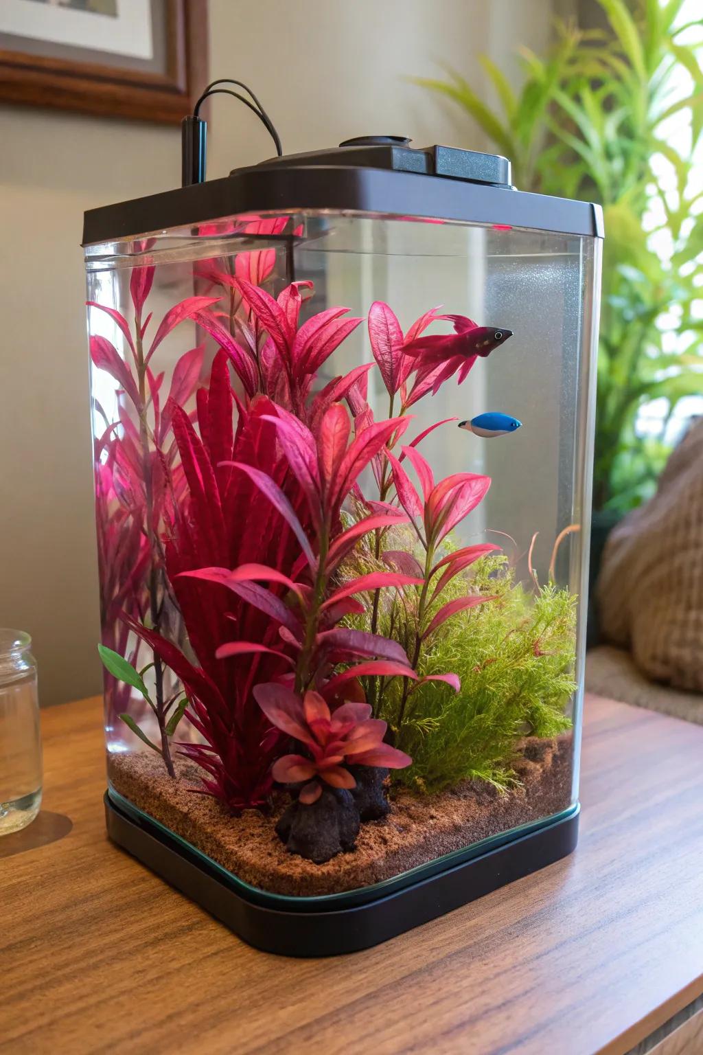 Fashion a color burst with vibrant plants and decor.