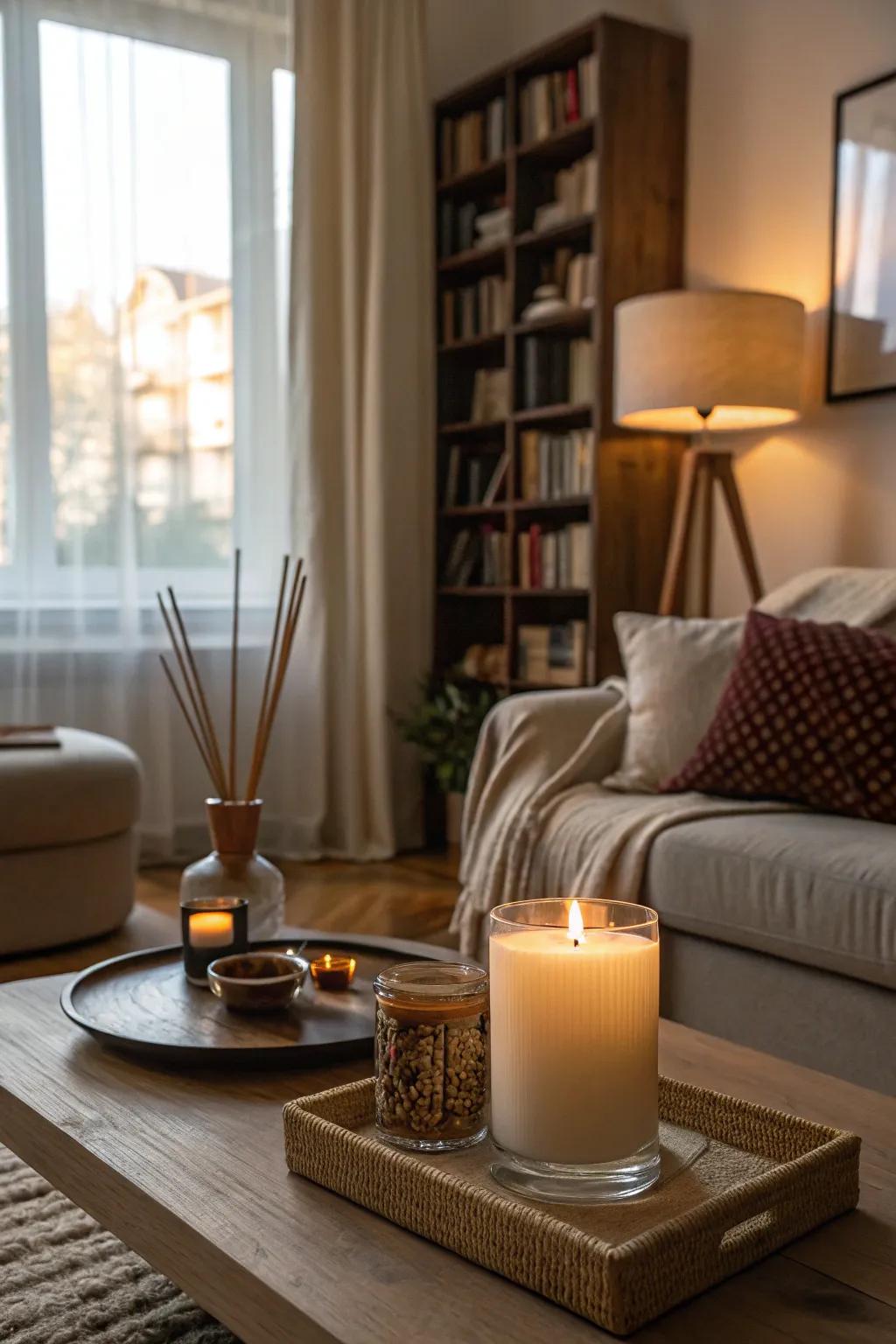 Scented design achieving a toasty winter ambiance