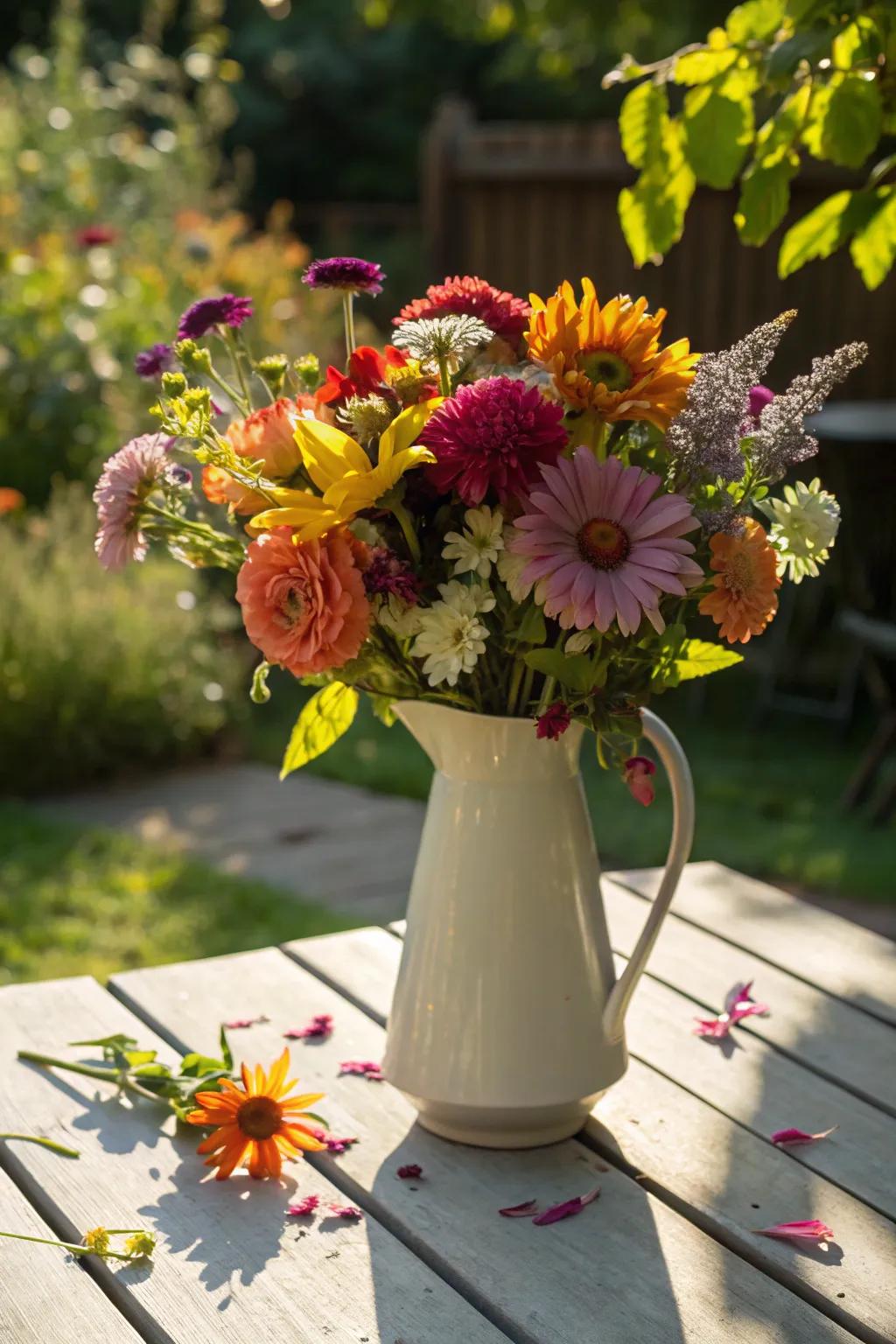 Garden bouquets are both unique and beautiful.