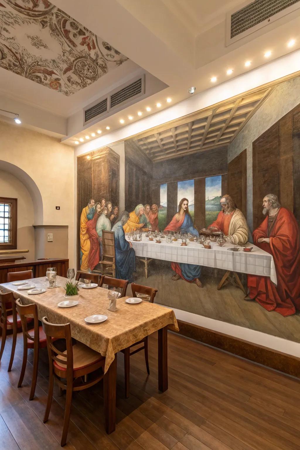 A biblical scenario wall picture creates a captivating point of focus across any space.