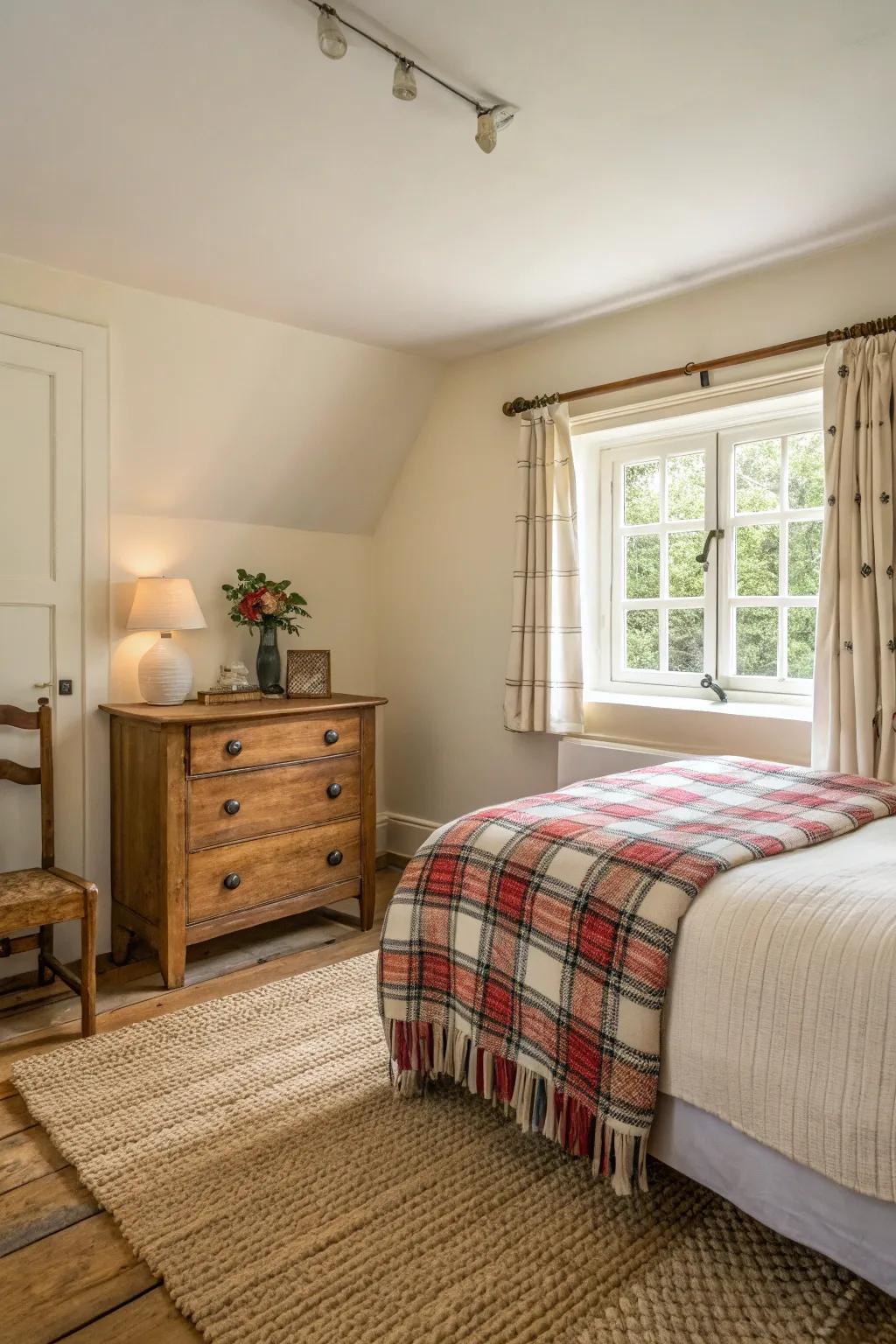 A well-kept space with minimal, functional decor elements.