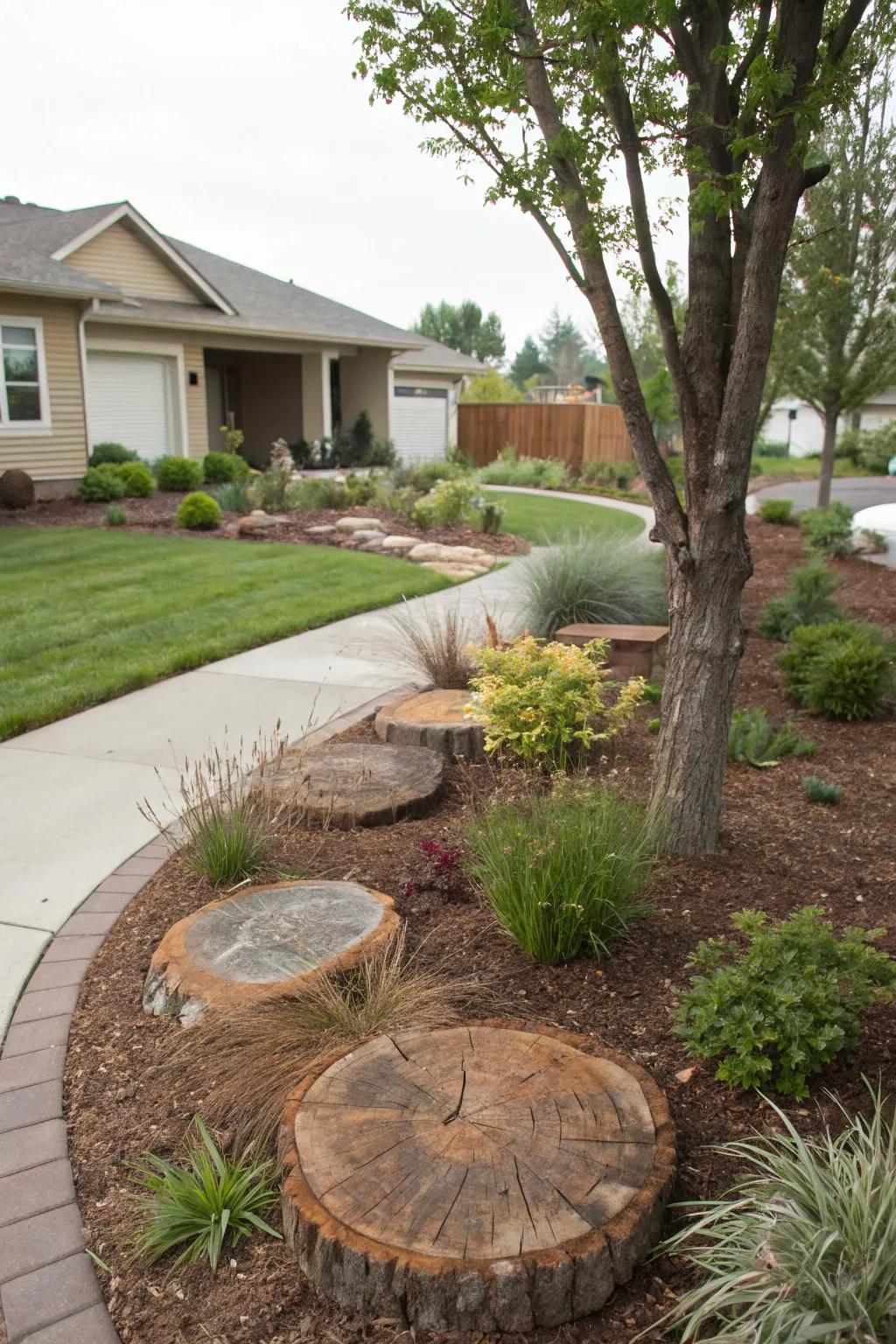 Ground cover tree bands offer both functionality and style.