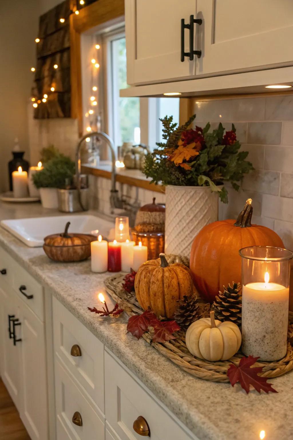 Seasonal elements keep your kitchen festive and updated.