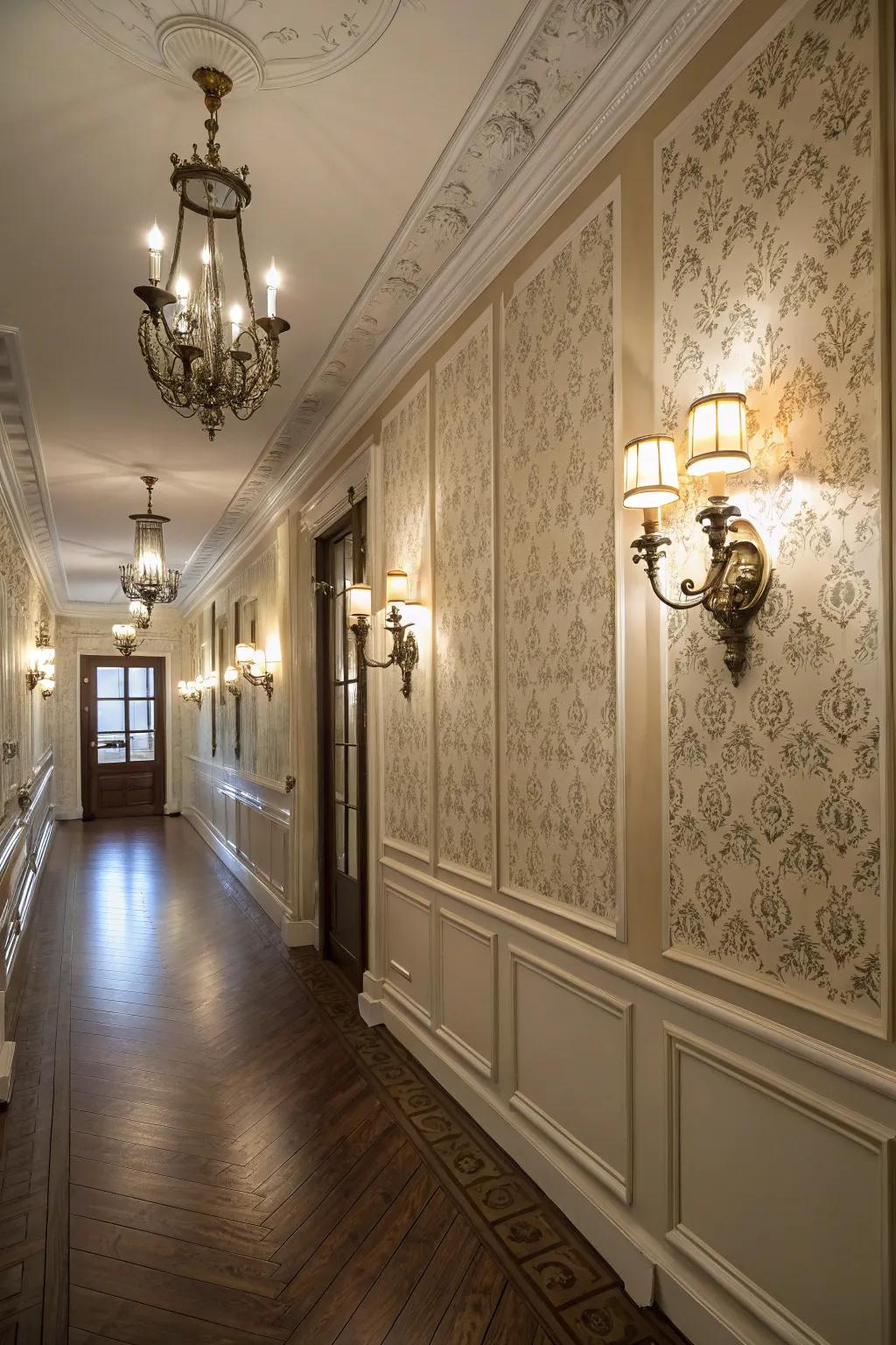 Wall lights bring ambient lighting and sophistication.