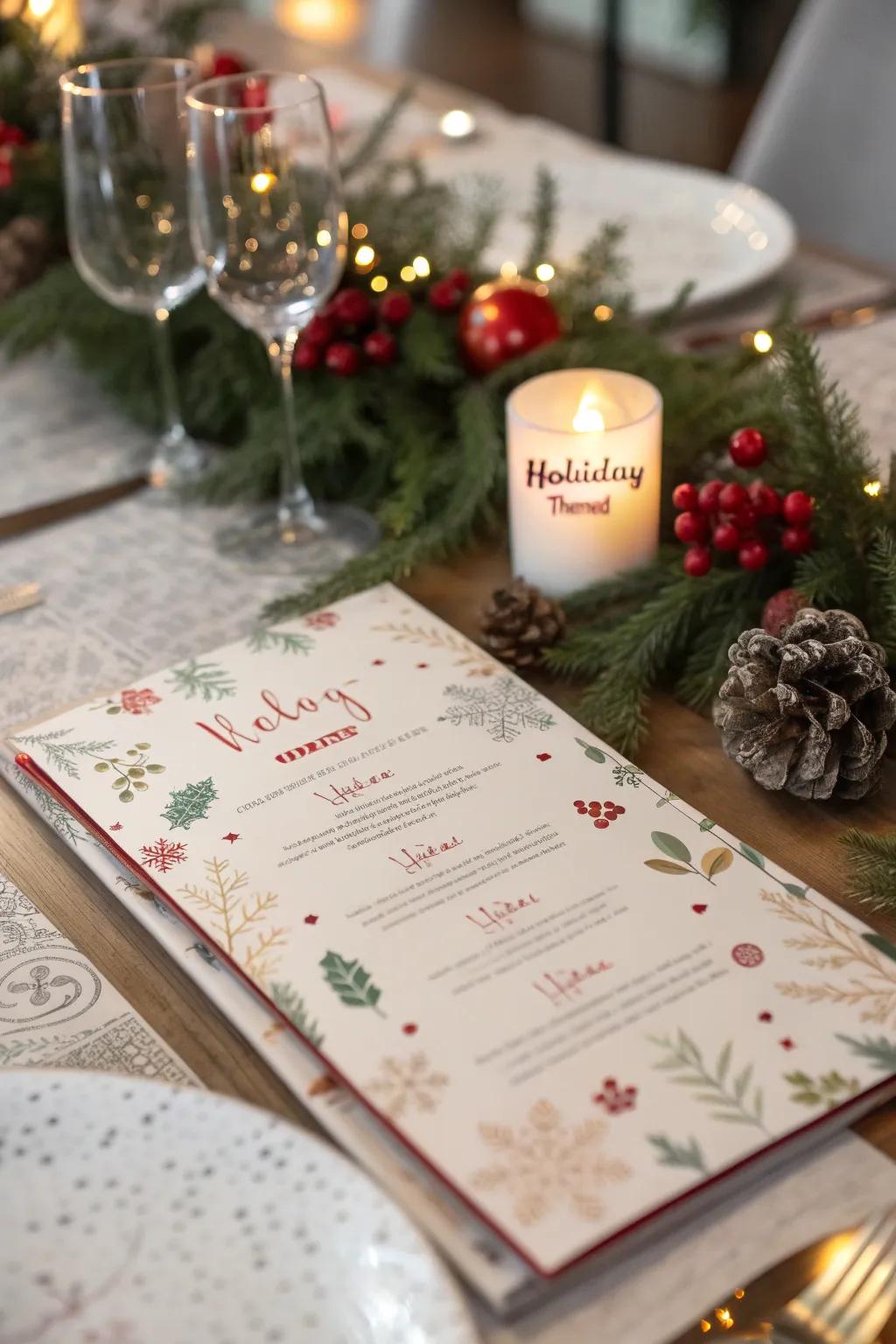 Thematic backgrounds add a festive flair to special occasions.