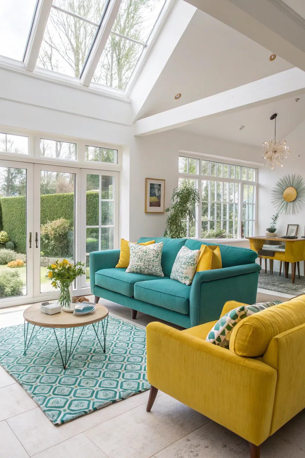 An open layout enhances relaxation and style.