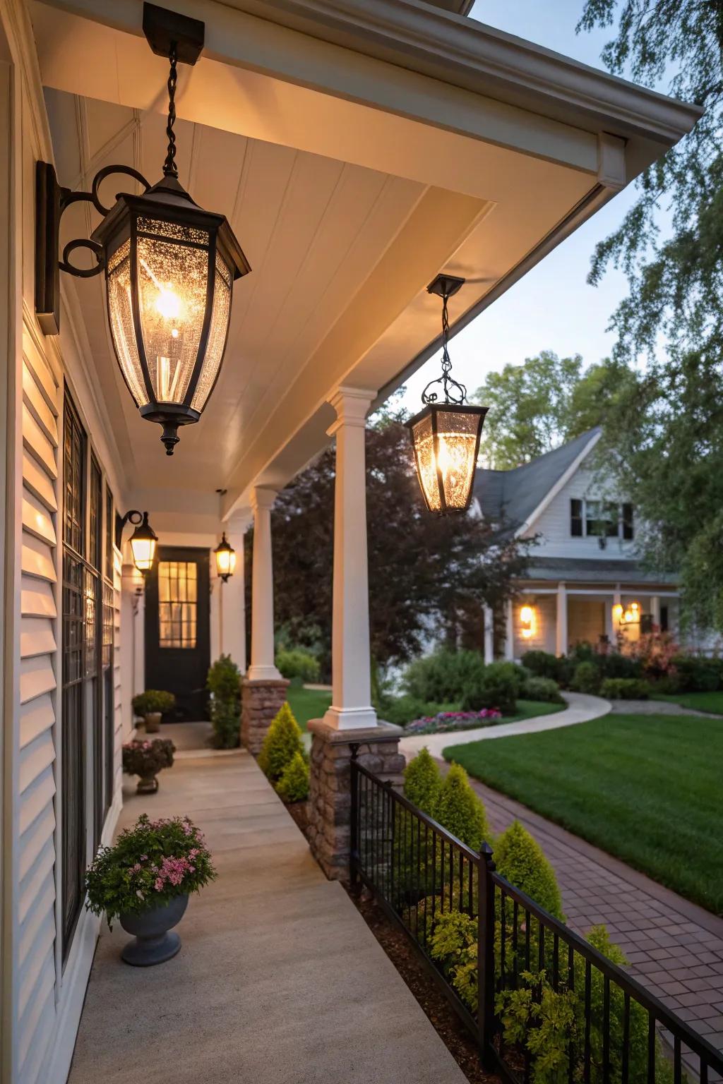 Stylish lighting enhances both function and appeal.