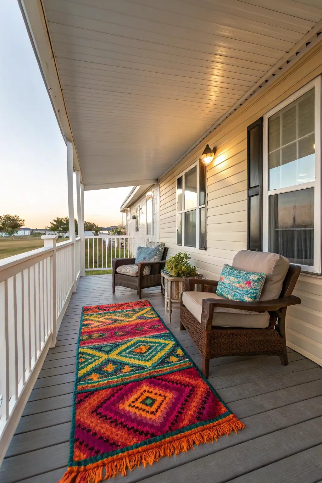 An alfresco overlay injects coziness and panache into your veranda.