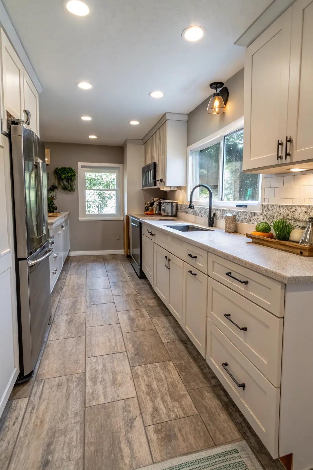Durable floors ensure long life and practicality.