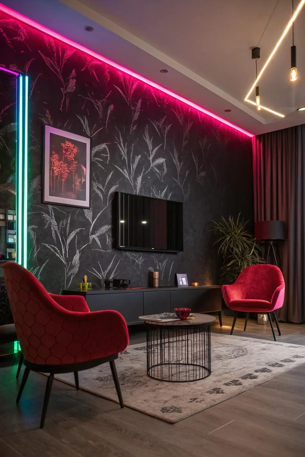 Neon themes create an electrifying atmosphere.