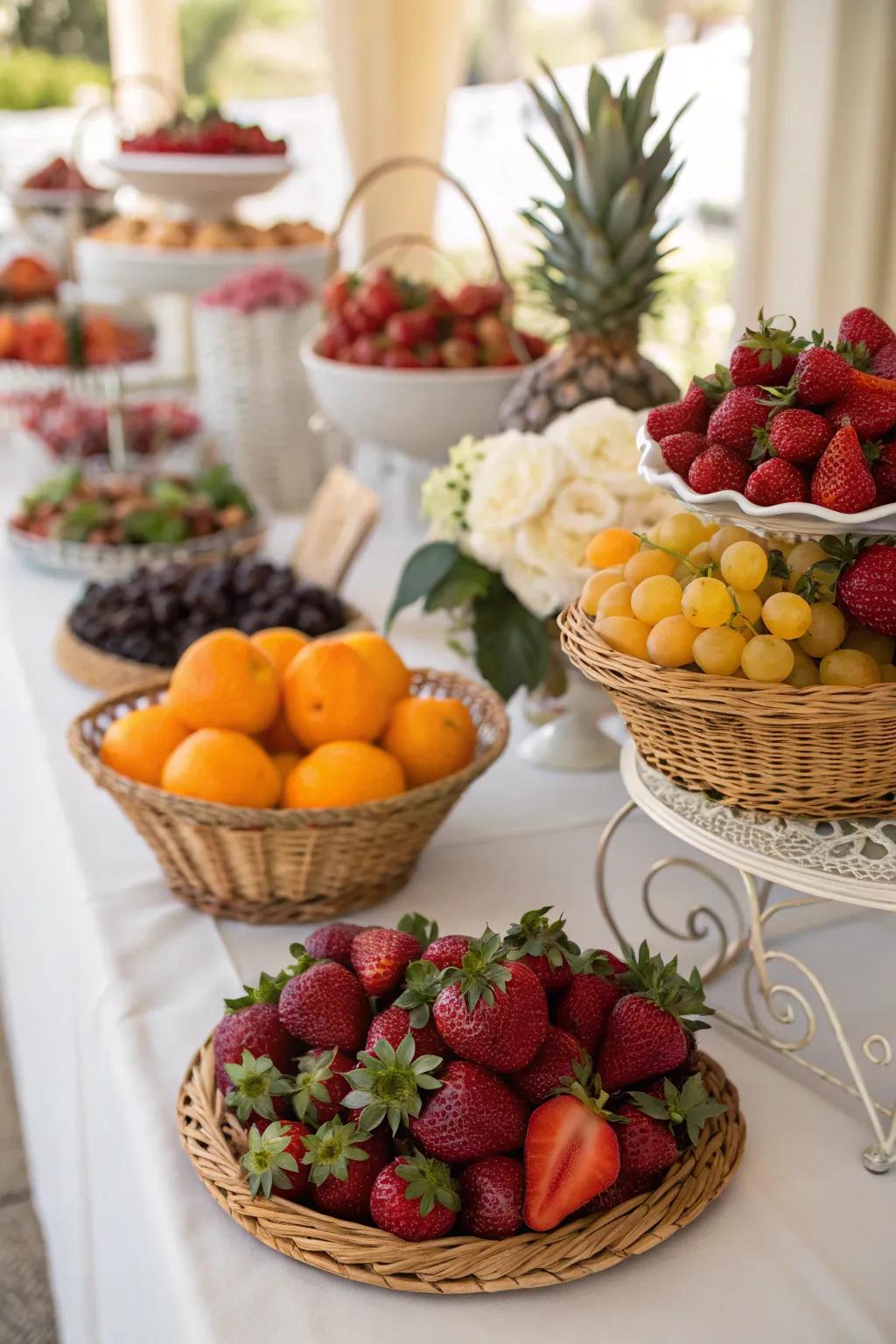 Fruit midpieces present a revitalizing and unanticipated spin.